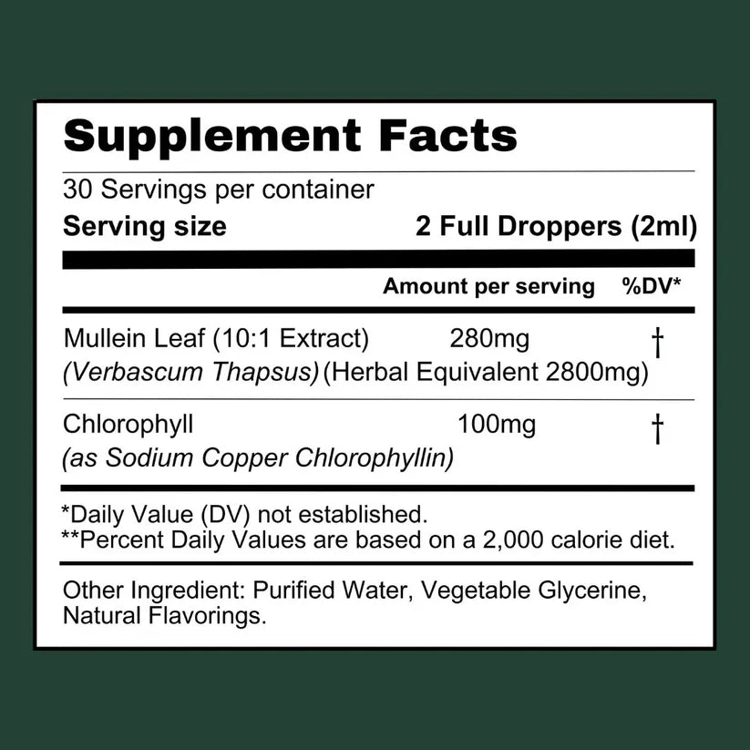 OPTI - Mullein + Chlorofyll Lung Drops